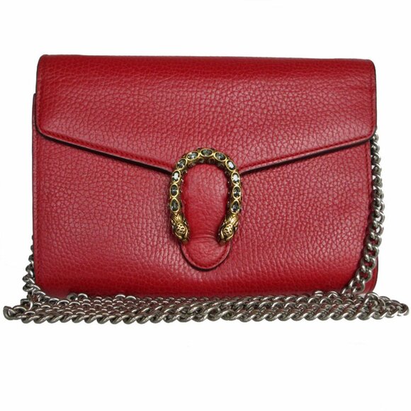 GUCCI Red Leather Wallet - Picture 1 of 5